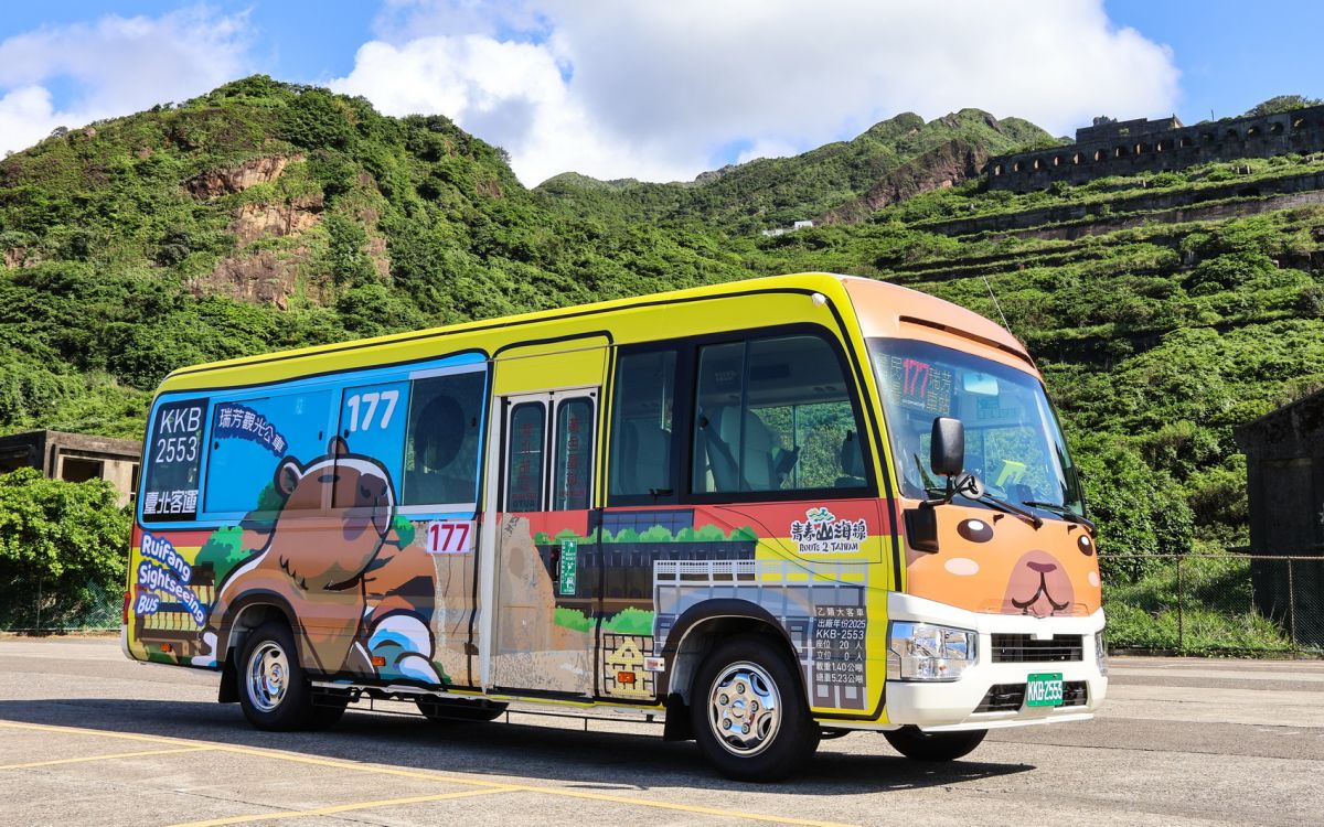 圖／新北推薦搭乘 177 觀光公車輕鬆遊水金九。（新北市政府交通局提供）