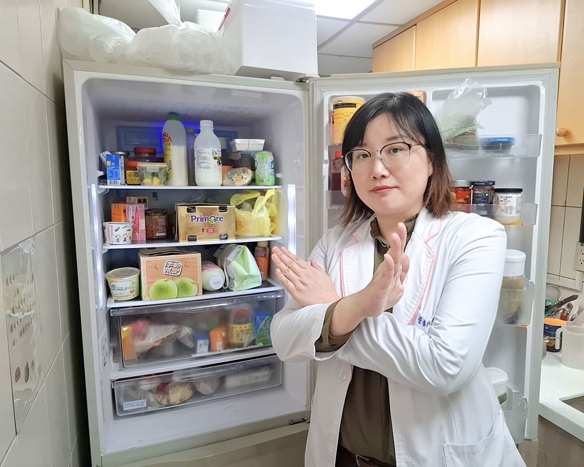 圖/營養科主任李佩霓表示,過年前最常見「買太多」與「塞太滿」,冰凍並非萬能。(衛生福利部臺北醫院提供)