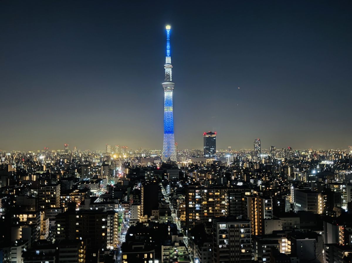 圖/夜晚的晴空塔,成為東京夜景最閃亮的一座地標。(吉利魚多媒體提供)