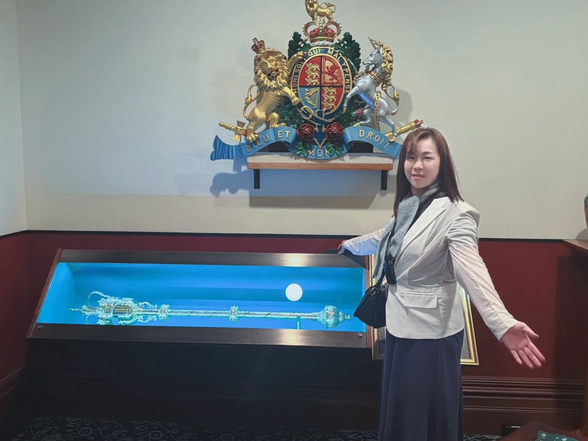 圖／劉美芳今（20）日表示，此行走入議事廳核心，對澳洲承襲英國制度的議會文化印象深刻。（劉美芳提供）