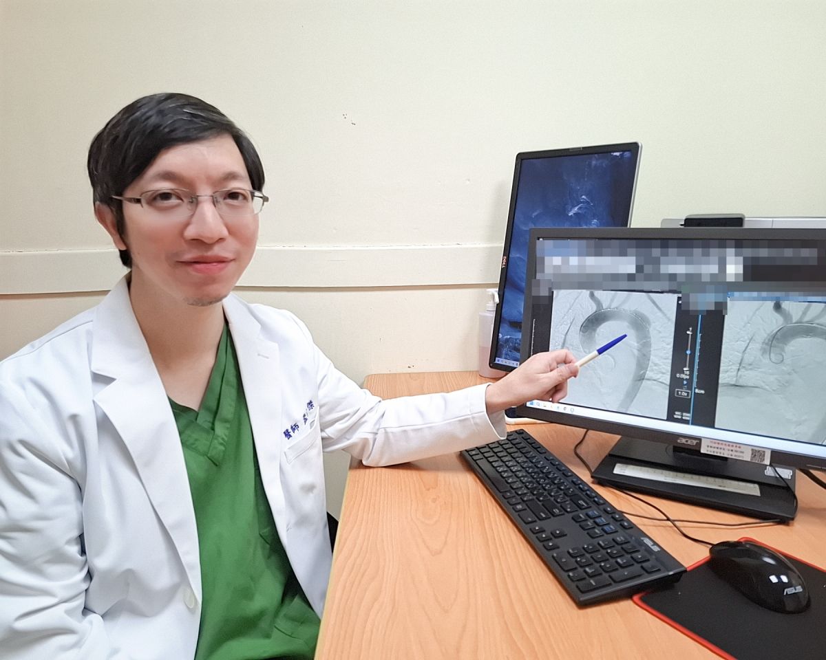 騎車自摔險喪命　臺北醫院胸主動脈支架手術救回一命