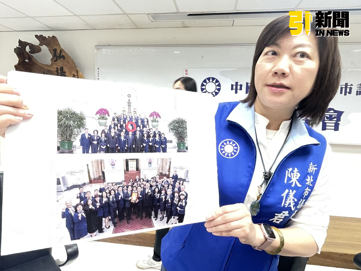 圖／黨團書記長陳儀君直指，民進黨抹黑的對象，2月9日曾前往總統府拜訪並與總統賴清德合照，難道總統與這位爭議人士關係更密切嗎？（記者陳志仁攝，2026.03.23）