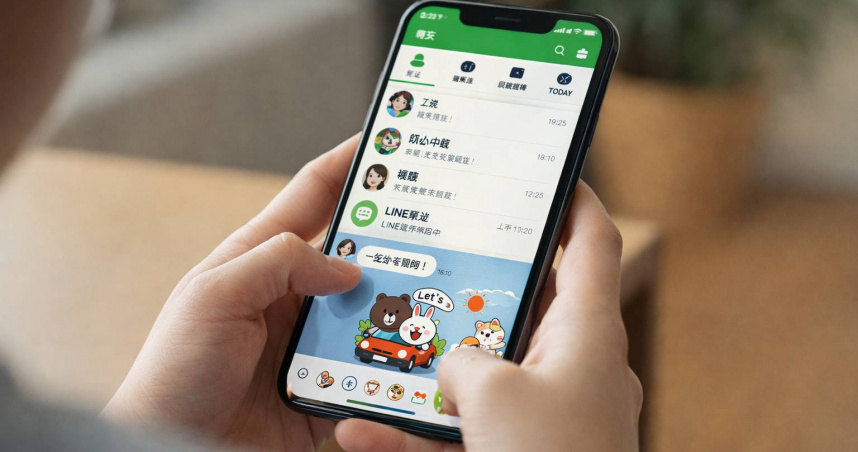 圖／LINE近期推出新字體「白玉書體」。（CTWANT 提供）