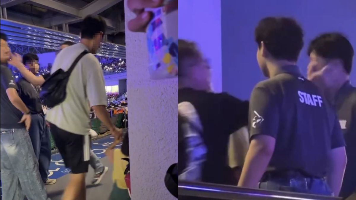 圖／台南一名49歲蔣姓房仲29日前往亞太棒球場觀賽，期間因不滿現場管制措施，當場掌摑一名20歲工讀生。（翻攝 threads）