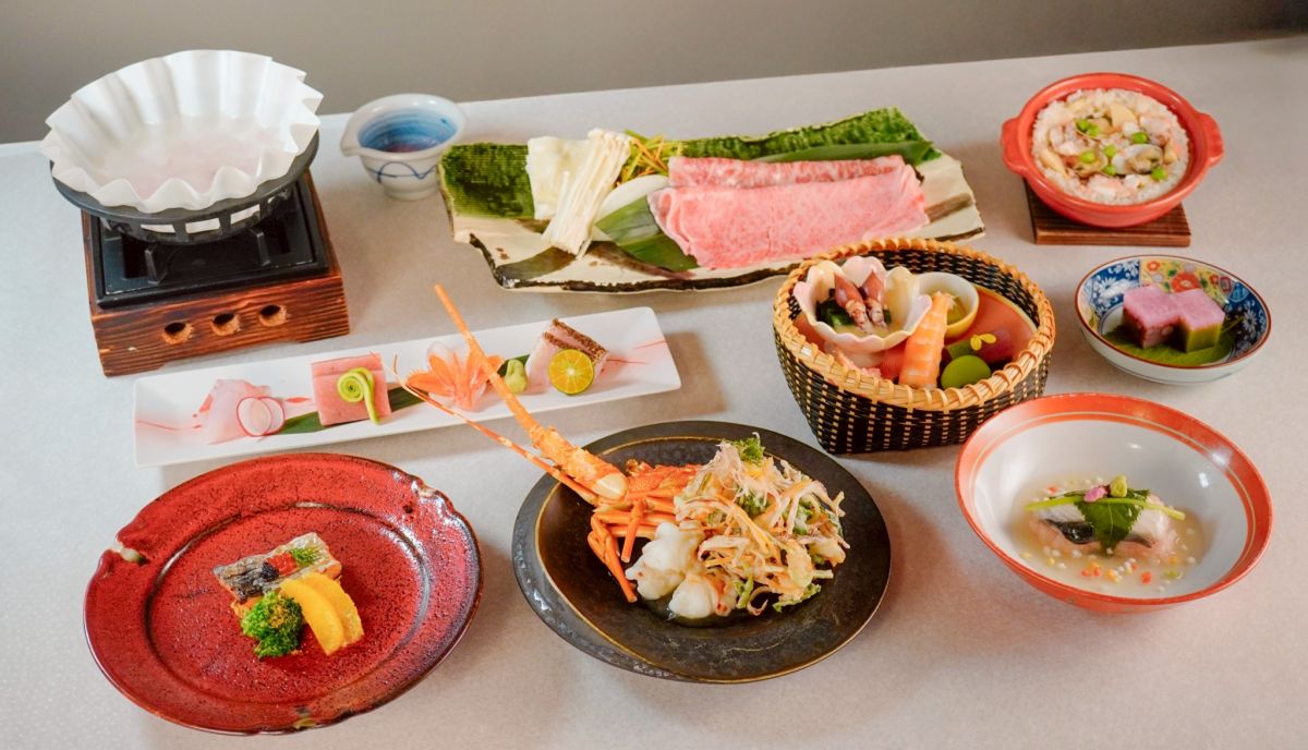圖／由日本總料理長笠原隆昌親自坐鎮設計，正統關西料理品牌「莞固和食」磅礴推出期間限定『春懷石』。（莞固和食 提供）