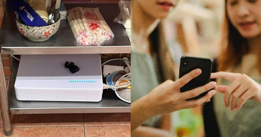 圖/網友發現小吃店店家裝訊號遮蔽器,內用時手機都收不到訊號。(CTWANT 提供)