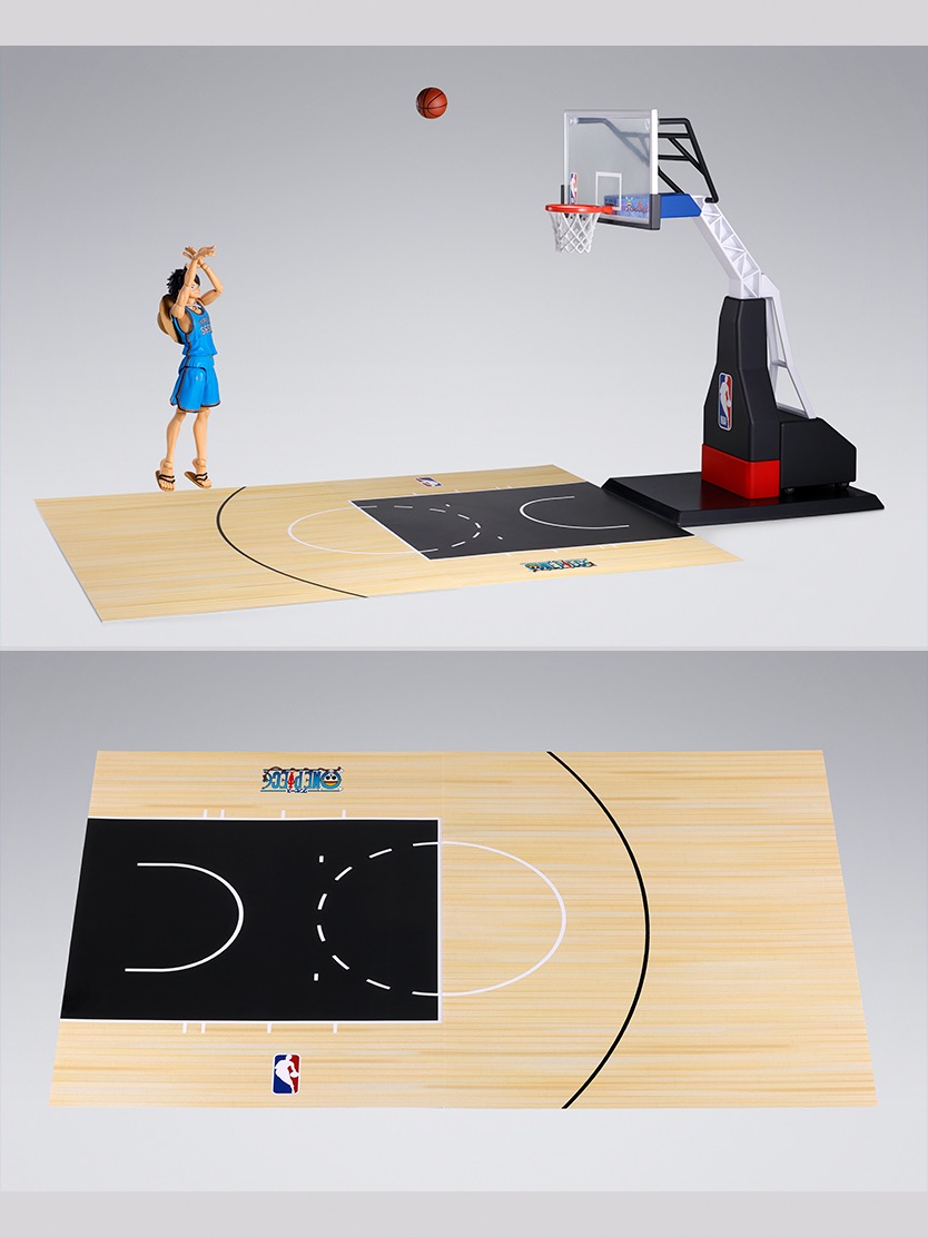 圖/官方甚至還推出NBA賽場的籃球框跟球場地板。(翻攝 TAMASHII官網)