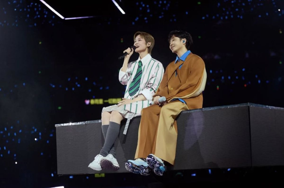 圖／吳青峰上週末連兩天現身好友李宇春「皇后與夢想」巡演擔任嘉賓。（翻攝 吳青峰IG）