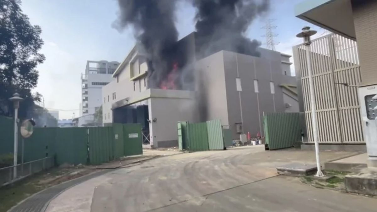 圖／新竹科學園區重要供電設施傳出火警。（新竹市消防局 提供）