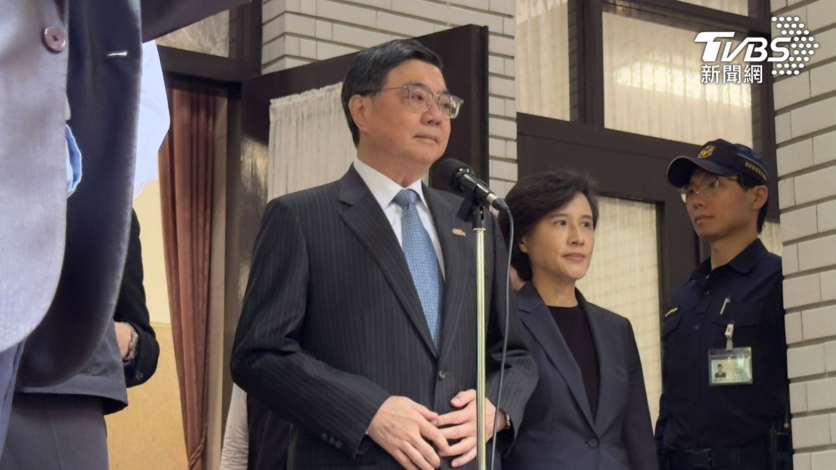 圖/行政院長卓榮泰今天上午在立院受訪。(TVBS 提供)