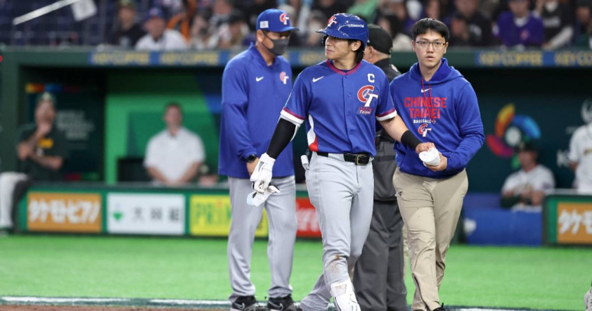 圖／中華隊隊長陳傑憲在世界棒球經典賽期間遭觸身球擊中手指的傷勢引發關注。（資料照）