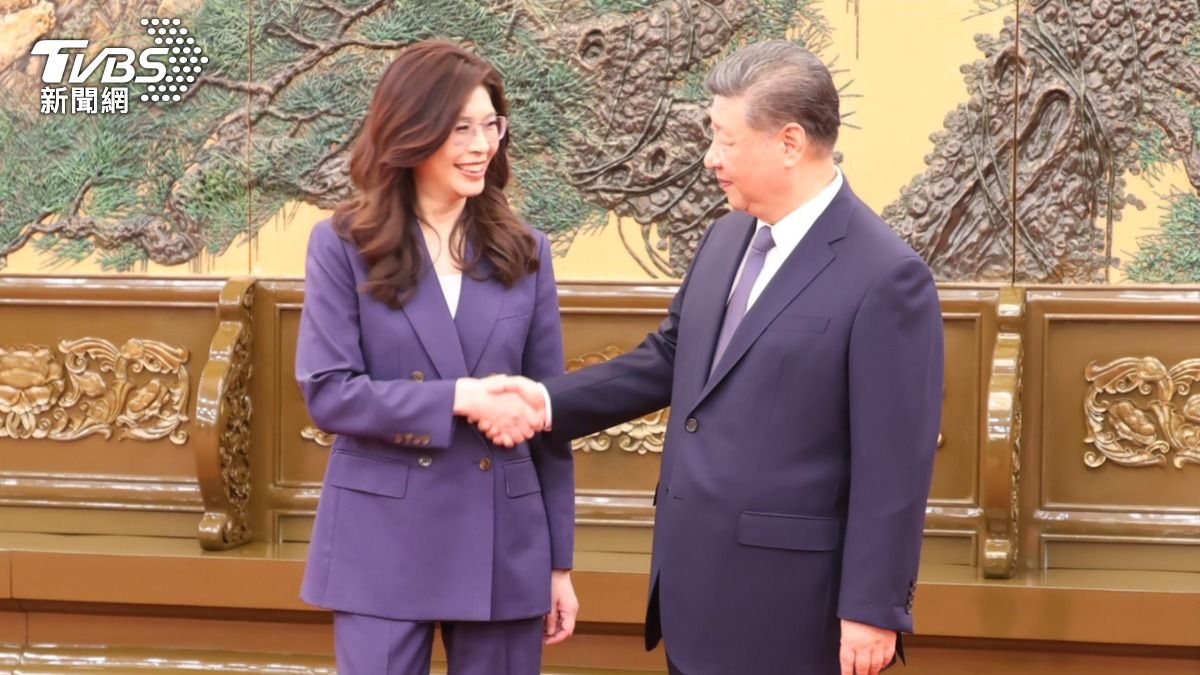 圖／國民黨主席鄭麗文10日會晤中共總書記習近平。（TVBS提供）