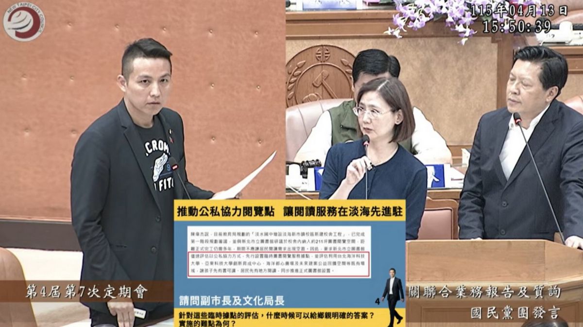 淡海閱讀空間嚴重不足　陳偉杰促設臨時據點解決