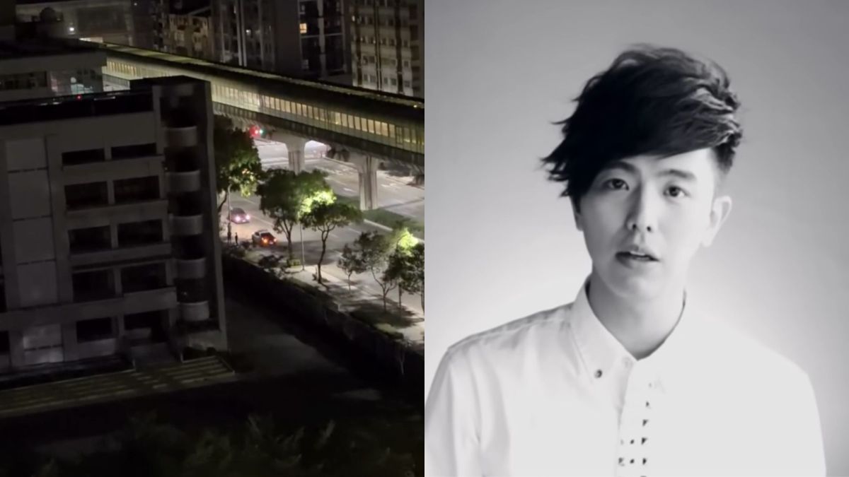  圖／台中市北屯區一所國小，凌晨校內突然播放已故藝人黃鴻升歌曲〈地球上最浪漫的一首歌〉。（翻攝 Threads／angela_0_9_2_6、YT）