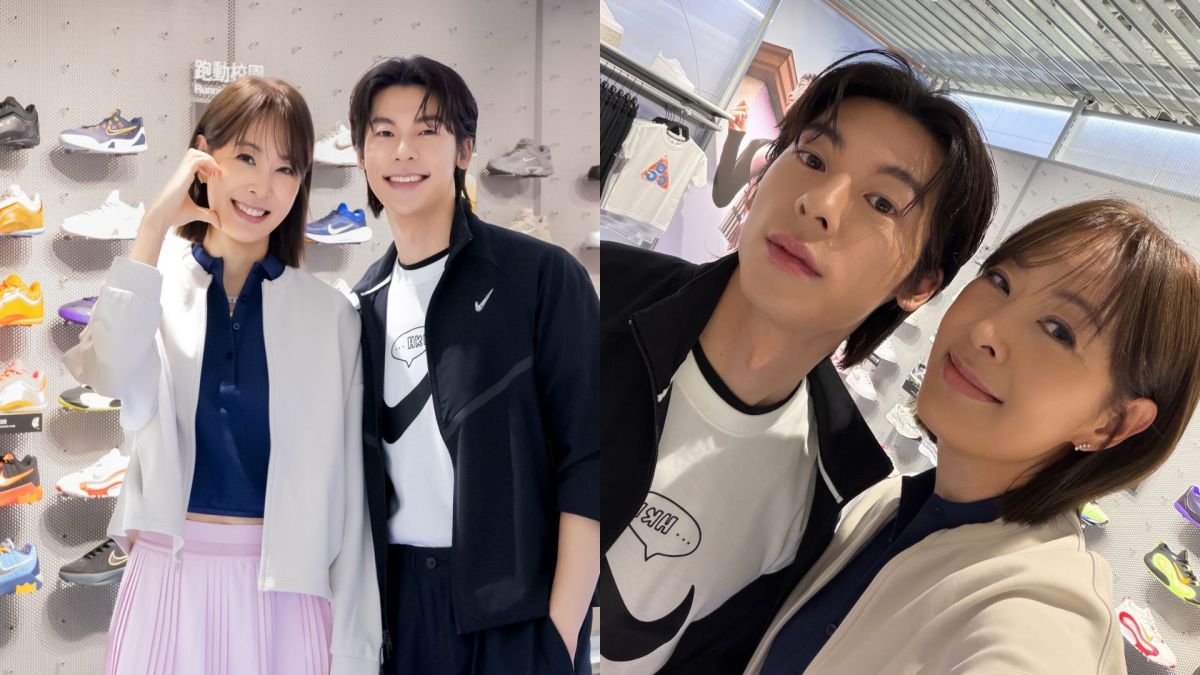 圖／台北101董事長賈永婕今（17）日在社群平台曬出與男星許光漢的合照。（or Threads、X、IG）