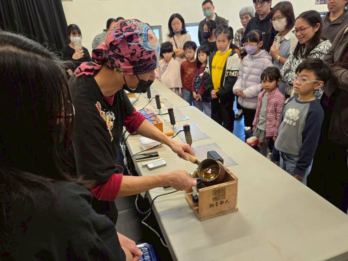 圖／畫糖人課程。（桃園市政府文化局 提供）
