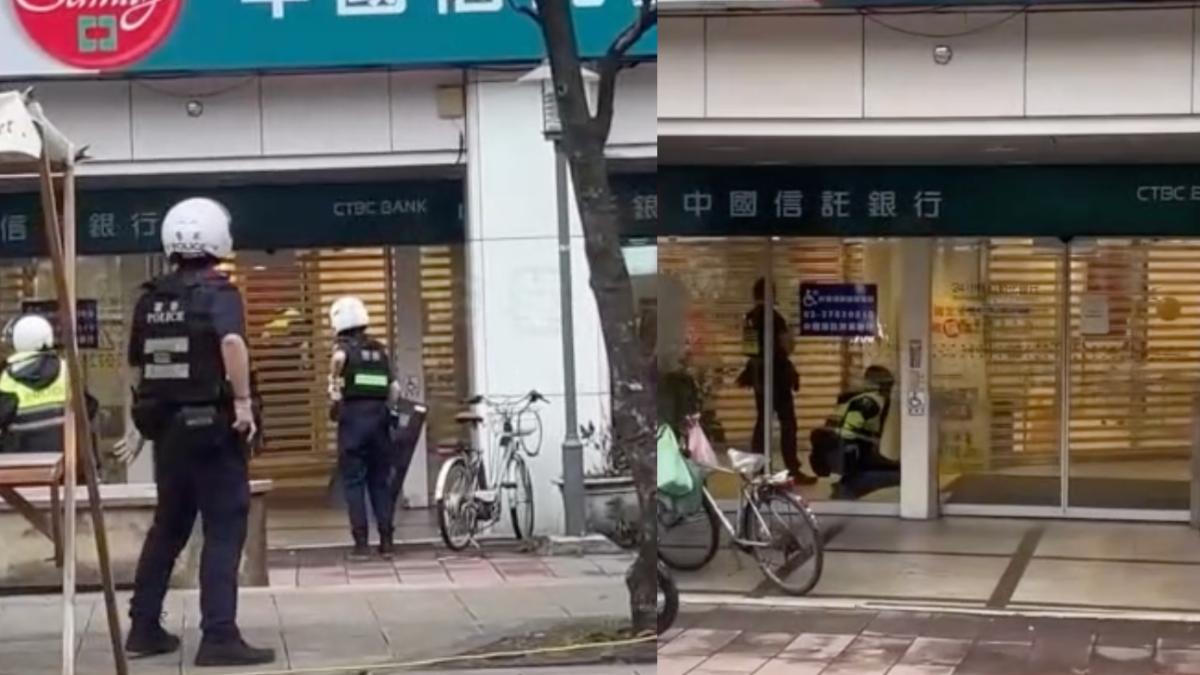 圖／警方與歹徒對峙。（TVBS 提供）