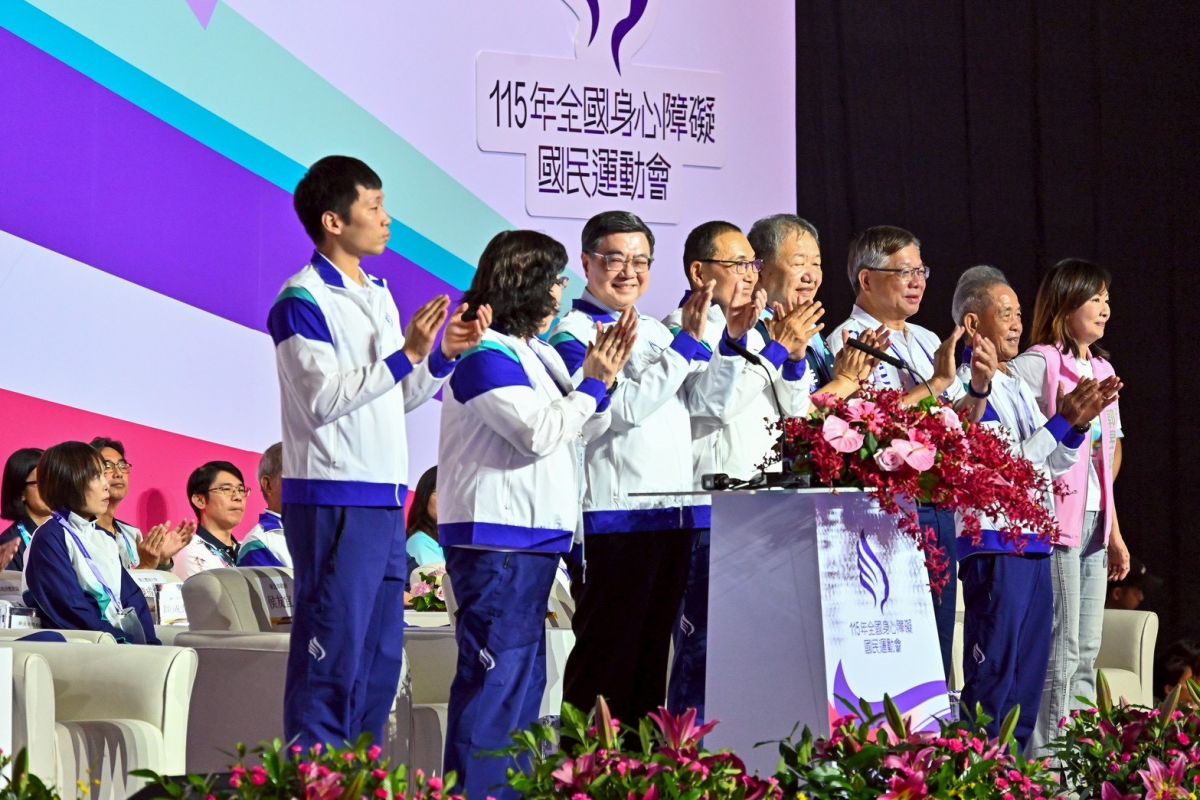 卓榮泰主持全障運開幕　勉選手超越自我為台爭光