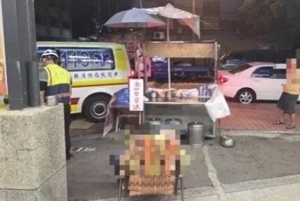 圖／彰化芬園56歲豆花攤老闆被發現陳屍在攤位旁的躺椅上，警方初步排除外力介入。（民眾提供）