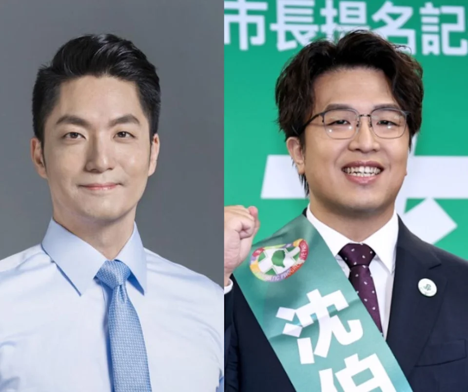 圖／2026台北市長選舉預料將由蔣萬安（左）對決沈伯洋（右）（合成照片）