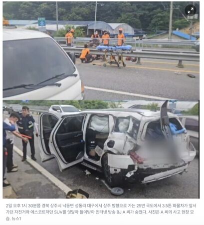 圖／直播主遭3.5噸貨車撞死，當時有150人在觀看。（翻攝自hidominnews）