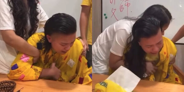 圖／尬電師父情緒潰堤，原來是舊畫面瘋傳。（翻攝直播）