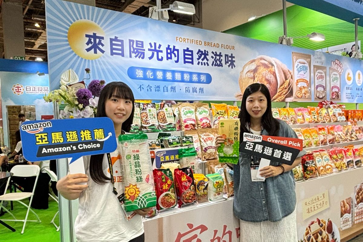 圖／日正食品多項產品榮獲亞馬遜Amazon’s Choice及Overall Pick推薦標章，展現台灣食品品牌於國際市場的競爭實力。（日正提供）