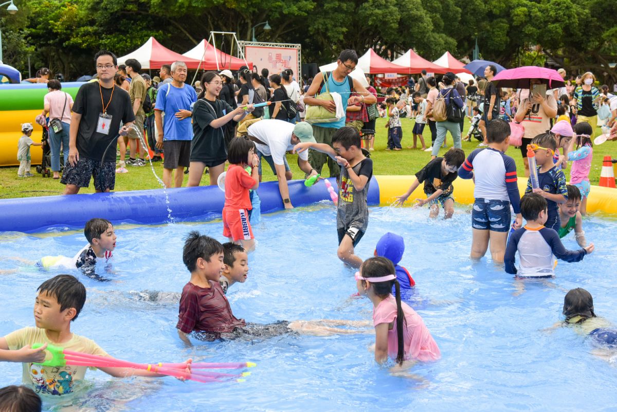 永和暑假親子趣登場　仁愛公園變身水上樂園