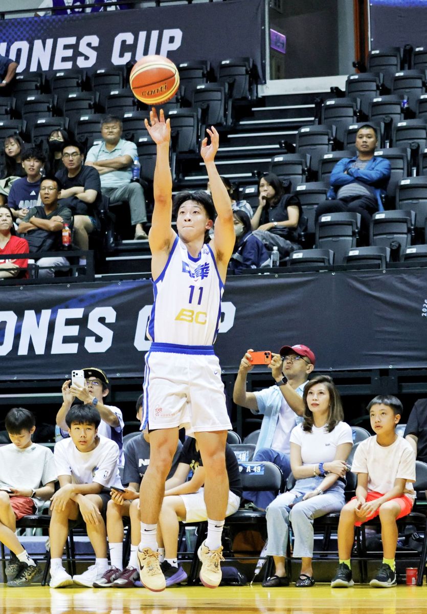 圖／宋昕澔轟最高24分助台灣藍險勝日本。（陳志豪攝）