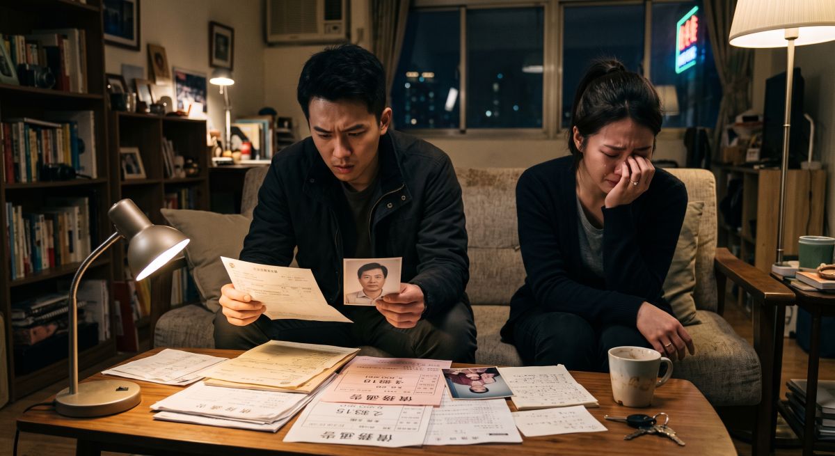 圖／近年婚前徵信的實務案例中，有不少調查的最終結果並非指向情感背叛，而是被查人因家庭債務、原生家庭問題，而選擇隱瞞並獨自處理。（AI生成，典範徵信有限公司提供）