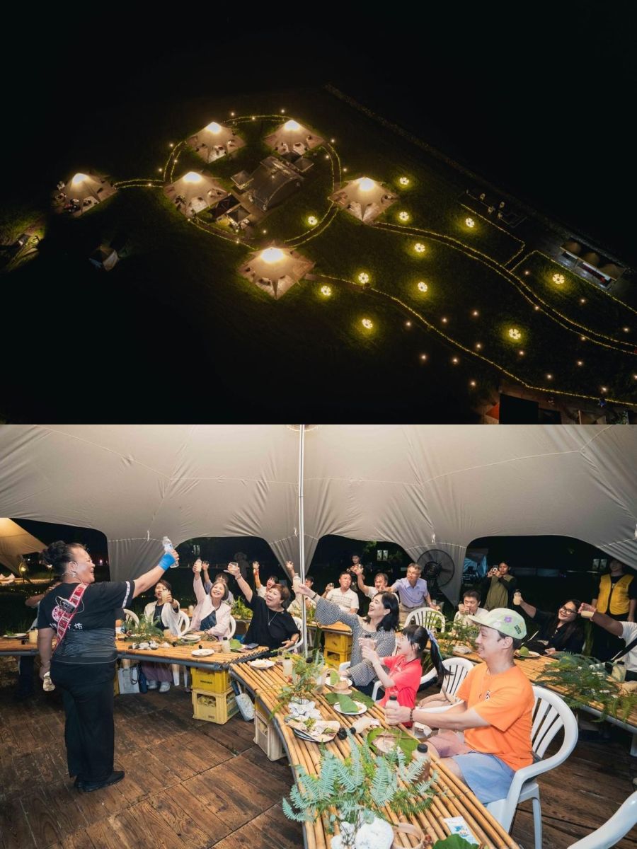 圖／活動日限定野宴，賓客一同舉杯共享部落料理，感受縱谷共食文化與熱情氛圍。（交通部觀光署花東縱谷國家風景區管理處提供）