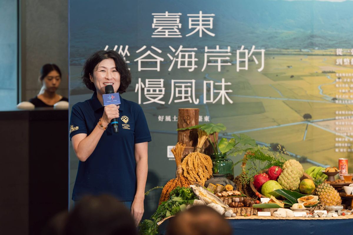 圖／饒慶鈴推廣臺東「慢風味」 2026國慶焰火配套市集在地產品亮相。（臺東縣政府提供）